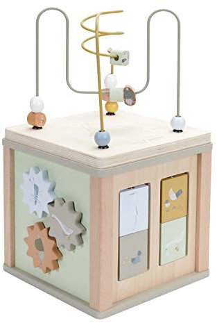 Little Dutch 7109 FSC Holz Aktivitäten-Würfel Motorikschleife - Little Goose