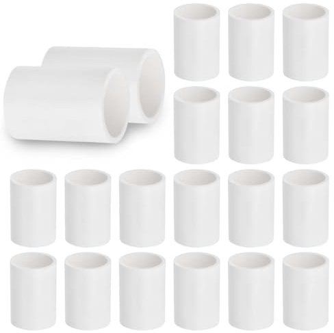 Bwintech 20 Pcs 25MM (3/4) Gerader Steckverbinder PVC-U Fitting Garten Wasserrohranschluss