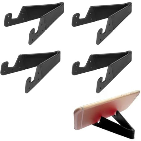 GNHG 4er-Pack Handy-Halterungstisch, Handy-Fingerhalter, Faltbarer Handy-Ständer, Verstellbarer Winkel, universeller tragbarer Ständer