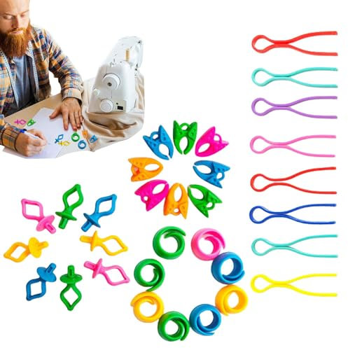 Kixolazr Stickgarn-Clips, Nähspulen-Clips,Silikon-Nähspulen-Clip-Halter - Nähklemmen aus weichem Silikon für die meisten Näh- und Stickspulen