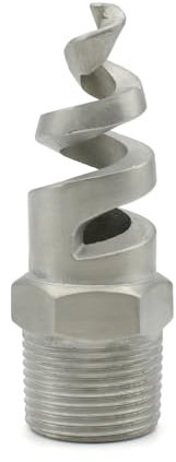 Spiralkegel-Zerstäubungsdüse aus Edelstahl 304, Außengewinde 1/4 Zoll, 3/8 Zoll, 1/2 Zoll, 3/4 Zoll, 1 Zoll, Kühlturm-Staubsammler-Sprinklerkopf(3/4)