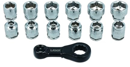 LASER TOOLS 9138 Ratschenringschlüssel silber