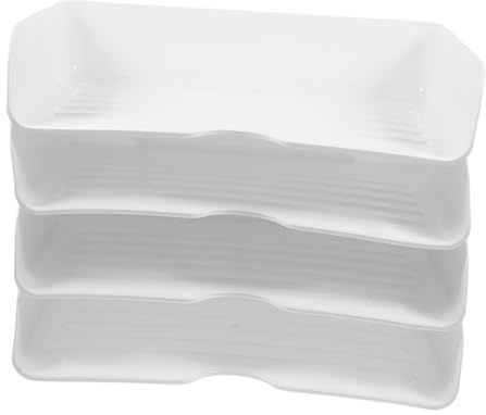 Angoily 4pièces Organiseurs De Bacs à Papier Empilables pour Dossiers De Bureau Conçus Visibilité Facile Polyvalence Utilisation pour Espace De Travail Organisé