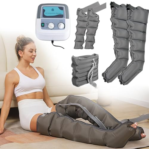 Botte PressothéRapie Lymphatique,PressothéRapie Jambes,Drainage Lymphatique Jambes,6 Chambre PressothéRapie Jambess Lipoedeme Appareil Masseur à Compression D'Air