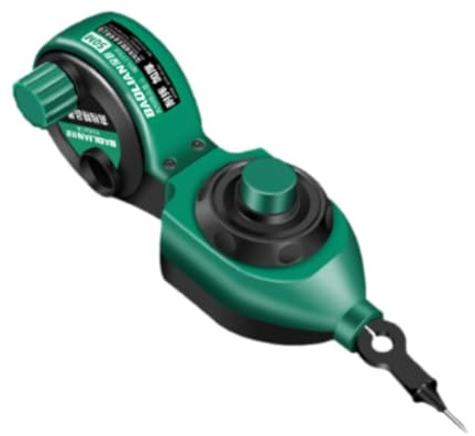 F Fityle Cordeau à Tracer Marqueur à Corde Outil de Charpentier Manuel Scripteur de Ligne avec Mécanisme d'Enroulement Manuel pour un Traçage Précis, 18 cm