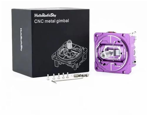 ZCDYGHU pour HelloRadio VG01 CNC Aluminium Hall Gimbal pour Stabilisateur pour V16 V14 Contrôleur Compatible T18 TX16 Boxer RC Drone pour FPV(1PCS Purple)