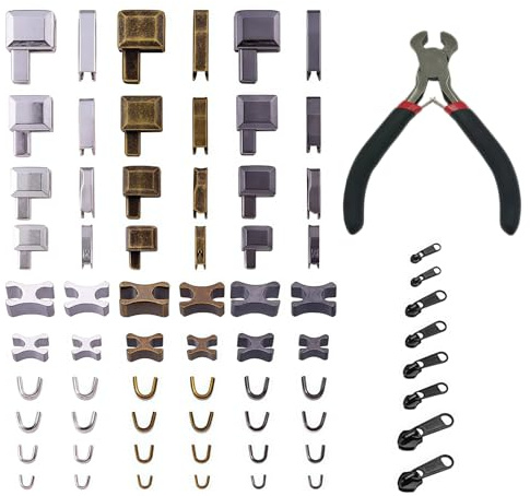 MOAZIFI Reißverschluss Reparatur Set für Kleidung Taschen Outdoor Gear reißverschluss Reparatur Set und Reissverschluss Reparatur Set mit Zipper Ersatzteilen für #3#5#8#10 inklusive Werkzeug