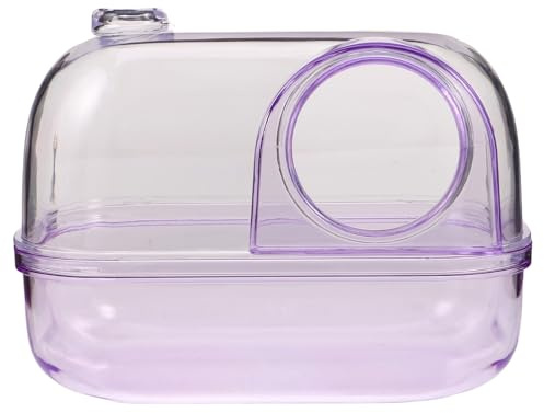 DIYEAH Bac à Sable pour Hamster Et Bac De Douche pour Petits Animaux avec Bac De Toilette Multifonctionnel Et Accessoire De Bain