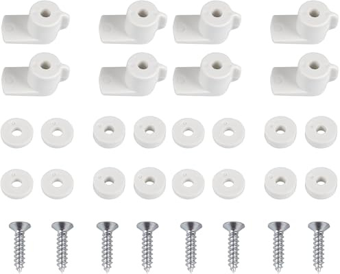 Windhager Kit de Chasse-moustiques pour fenêtres, Accessoires pour moustiquaires, pièces de Rechange pour moustiquaires, Cadre de Tension pour fenêtres, vis incluses, Montage Facile, 4 pièces, Blanc