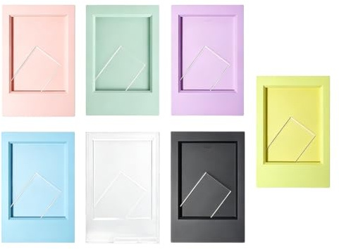 7 Stück Mini Bilderrahmen Set Bunte Bilderrahmen Klein für Polaroid Bilder | Zoll, Fotorahmen, Aufsteller, Farben, Kompatibel, Sofortbildaufnahmen, qualitaet, robust, praktisch, kompakt, ergonomisch