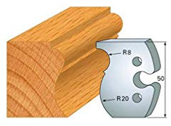 Leman - Jeu de 2 fers profilés acier Ht. 50 mm N°260 Corniche - 855.260 - Leman
