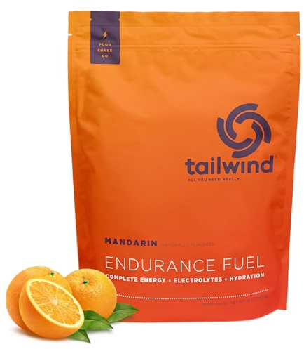 Tailwind Nutrition Endurance Fuel, Carbohydrate & Electrolyte Sports Drink Mix Powder, Gluten-Free, Vegan, Mandarin, 50 Servings