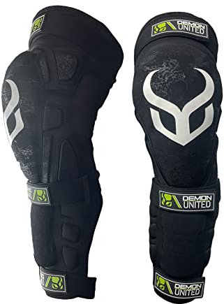 Demon D3O Hyper Knee/Shin Mountain Bike Knee Pads- D30 Knee Pads and Shin Pads for MTB/BMX/Snowboard/Motorcycle Knee pads- Come as a Pair (MED)