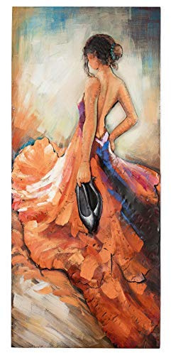 GILDE Gallery Bild XXL - Barefoot Tango - Kunstobjekt - Metallkunst 140 x 70 cm