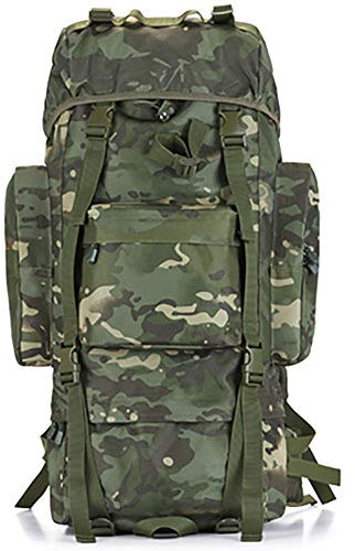 Interner Rahmen Trekking Rucksäcke Mit Regenschutz, 100l Militärische Taktischer Wasserdicht Wanderrucksack Gepäckbeutel-n 100l