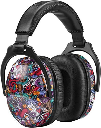 ZOHAN 030 Ear Defenders for Toddler Kids and Young Teens, Upgraded Hearing Protection Muffs for Children Have Sensory issues and Autism, Ideal for Fireworks, Concerts, Sports Events - Symbol Music