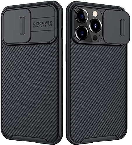 Nillkin CamShield Pro Case for iPhone 13 Pro with Camera Protection, Anti-Slip, Shockproof Scratch-Resistant, Black