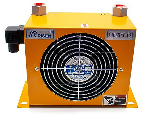 Jieotwice AJ0607T-CA Raffreddatore d'aria idraulico Raffreddamento ad aria Scambiatore di calore di raffreddamento dell'olio del radiatore dell'olio (DC 12V)