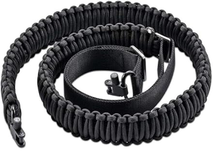 churuso Zweipunkt Paracord Schlinge Mit Drehgelenken Schnell Verstellbarer Längenriemen Taktischer Nylon Gewehrriemen Für Die Outdoor Jagd Verstellbarer Längenriemen Hochfestes Paracord