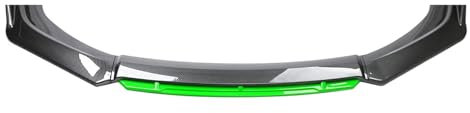 Frontspoiler Lippe Spoilerlippe Splitter Für VW Passat CC Arteon ID.4 ID.5 Bora Jetta Golf CrossGolf, Stoßstange Lippe Front Spoiler Tuning Auto zubehör,Carbon Look Green