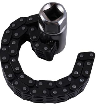 ONLISUM Ketten-Ölfilterschlüssel,44 Knoten Multi-ketten Kettenschlüssel,12 cm Schwere Kette Typ Ölfilterschlüssel für die Reparatur von Auto-Ölfiltern