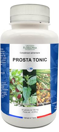 PROSTA TONIC 60 Gélules – Cure 2 Mois | Ortie Racine + Sabal Serrulata + Quercétine | Confort Urinaire & Prostate | Homme | Conditionnée en France, LABORATOIRE FLORALPINA