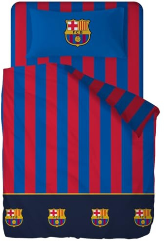 Sibiles Juego de Sábanas F. C. Barcelona Cama 90 y Cama 105 Barça FCB202052 Color Único Talla Cama 90