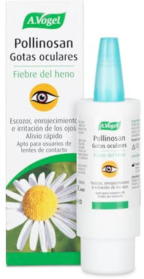 A.Vogel Pollinosan Gotas Oculares | Alergia | Fiebre del Heno | Escozor, Enrojecimiento e Irritación de Ojos | Alivio rápido | Apto Lentes de Contacto | Para Ojos Secos | Ácido Hialurónico | 10 ml