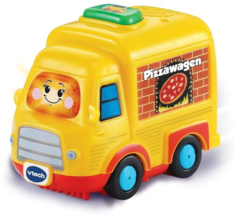 VTech TUT TUT Baby Flitzer Pizzawagen - Spielzeug ab 1 Jahr