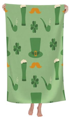 Herren Damen Microfaser Handtücher St. Patricks Tag Saunatuch Erwachsene Poolhandtücher Kinder Strandtuch Für Reise Pool Spas