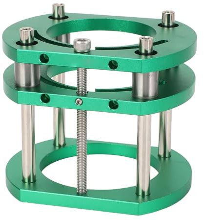 Oberfräsen-Tischbasis, Oberfräsen-Hebesystem, 4-Backen-Klemmung Oberfräsen-Tisch-Hebesystem-Basis, Höhenverstellbare Oberfräsen-Basis für Motoren mit 64–66 Mm Durchmesser, 51 Mm