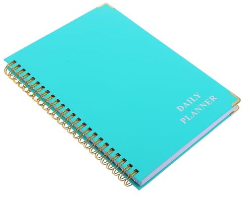 Lurrose Englisches Haushaltsbuch Liniertes Notizbuchpapier Notizbücher Notizbuch Aus Millimeterpapier Hefte Für Die Schule Kleiner Notizblock Spiralblock Meeting-notizbuch Eisen Green