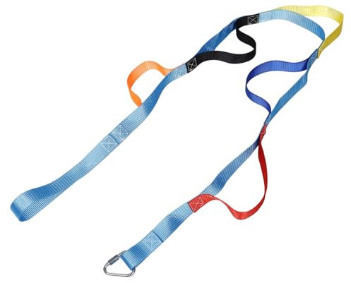 JOINPAYA Multifunktionale Kletterseilleiter Für Kinder 2m 6-stufig Weich Und Sicher Outdoor Für Motorische Entwicklung Und Naturerlebnis