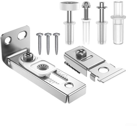 Bifold Door Hardware Kit 2-teiliges Set aus Karbonstahl für Langlebigkeit und einfache Verwendung bei Reparaturen
