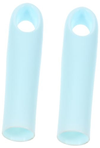 SKISUNO 2pcs Lake Blue 19mm Broom Handle Replacement End Caps Broom Pole Handle Grips for Household Cleaning