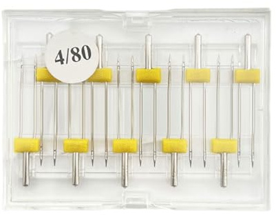 FackLOxc 10pcs Nähmaschinennadel Stretch Twin Nadel Doppelnadel Für Haushaltsnähmaschinenzubehör