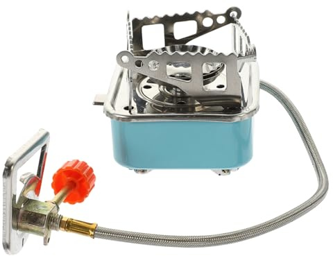 DIYEAH Réchaud Pliable Portable pour Camping Mini Cuisinière de Voyage avec Fixation pour Randonnée et Activités Extérieures