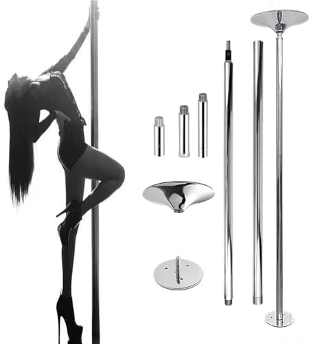 Palo Pole Dance Da Casa,Altezza Regolabile 226 Cm - 275 Cm, Diametro 45 Mm. Palo Da Ballo Smontabile, Adatto a Vari Ambienti, Come Sale Da Danza, Palestre, Ecc.Carico Massimo 200 Kg
