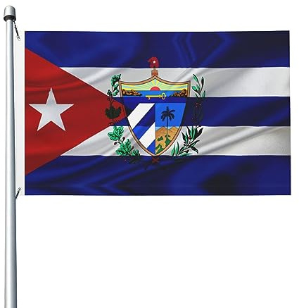 Bandiera Da Giardino Coat Of Arms Of Cuba Bandiera Verticale Durevole Garden Flag Lavabile Bandiera Da Cortile Per Esterno Feste Celebrazioni 90X152CM
