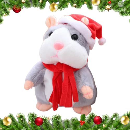 Electronic Plush Pet Toy - Talking Hamster, Repeats What You Say, Talking Hamster Doll, Interactive Sound Play For Kids, Girls, Boys, Learning, Entertainment Playtime And Home Use