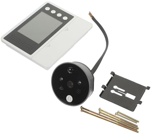 HINTRMENT Spioncino Digitale per Porta Telecamera 120° Angolo Visivo, Metallo Resistente, Installazione Facile e 32 Suonerie per Sicurezza Notturna