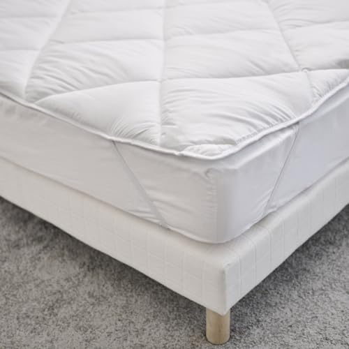Bleu Calin Sur-Matelas de Confort Anti-Transpiration TopCool Blanc 140x190 cm SBOB40