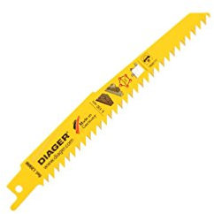 Diager - 5 lames de scie sabre HCS pas de 4,2 x Lu. 280 mm spécial plâtre et fibrociment - L200WL3005 - Diager