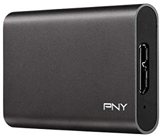PNY Ssd Portatile Elite USB 3.1 (240 GB), Nero