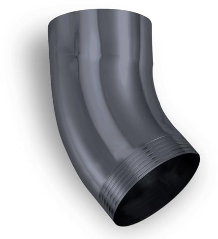 ZAMBELLI Fallrohrbogen 40 Grad DN80 / 80mm Anthrazit verzinkt