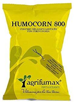 Humocorn 800, N8 + 0,02 Zn + 31 C (25 kg), korrelige meststof voor groenten, wijnstokken en olijven