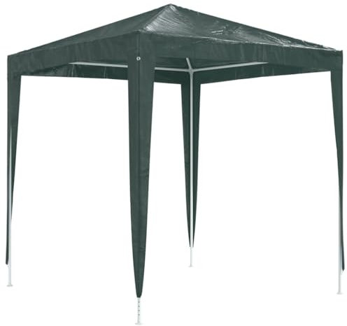 vidaXL Gazebo per Feste Professionale Tenda per Feste Tendone Copertura Telo di Protezione Padiglione per Eventi Telone 2x2 m Verde