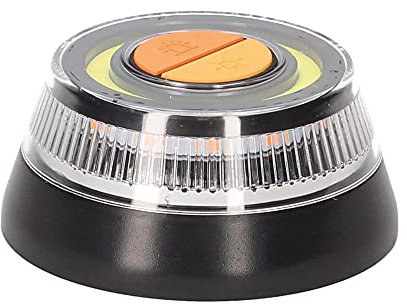 PMK GRUPO Lumière d'urgence V16 homologuée DGT | Balise signalisation danger pour voiture [Visibilité 1 Km] avec base magnétique et lampe torche (1)