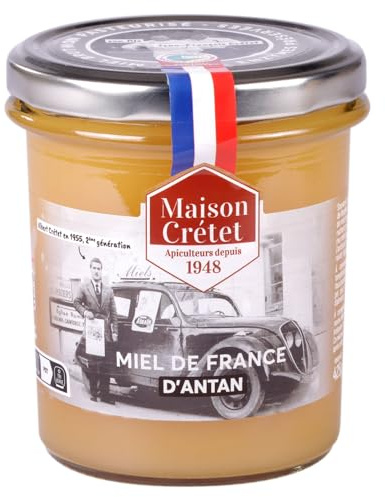 Maison Crétet | Miel d'Antan | miel de france crémeux | Pot verre | 425gr
