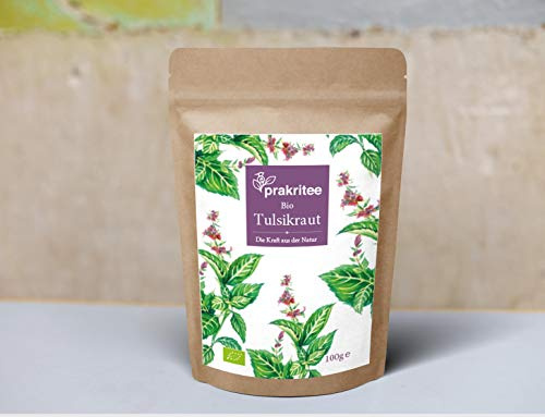 BIO Tulsi-te 100 g | Tulsiörter | Indisk basilika | Biologiskt odlad indisk basilika | örtte | örtte | ORGANIC Holy Basilika | DE-ÖKO-044